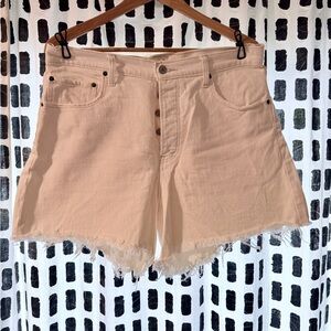Abercrombie Women's Cream Dad Shorts